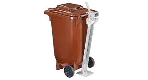 P. Henkel Standsicherung für Mülltonnen vormontiert geliefert