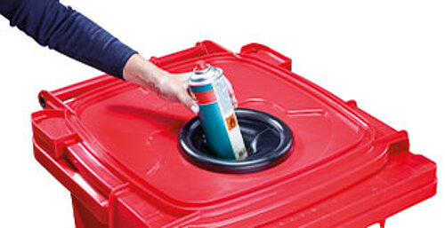 praktische sichere Einwurföffnung im Deckel