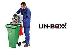 Gefahrgutbehälter UN-BOXX Bild und Logo